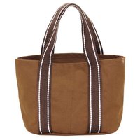 Dyed Canvas Tote Bag With Web Handle