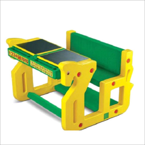 Kids Play School Double Desk Bench