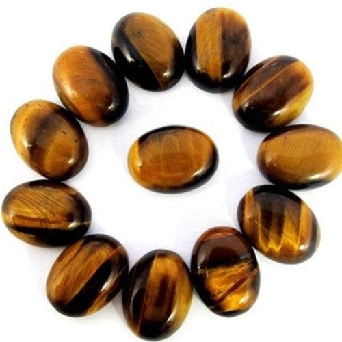 10x12mm Tiger Eye Oval Cabochon Loose Gemstones