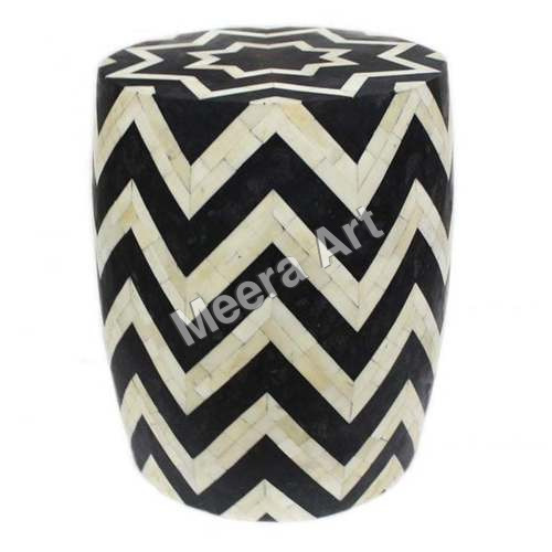Drum End Table Size: 14"*14"*18"