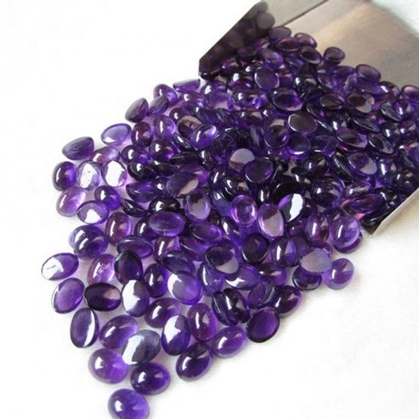 3x5mm African Amethyst Oval Cabochon Loose Gemstones