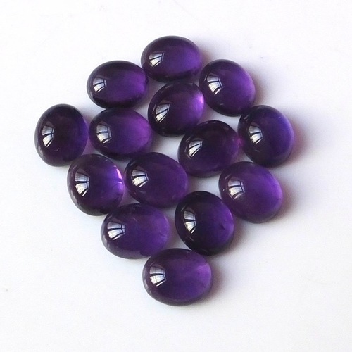 7x9mm African Amethyst Oval Cabochon Loose Gemstones