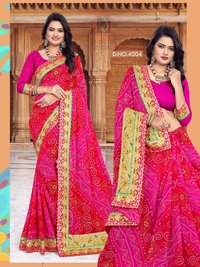 Bandhej Saree