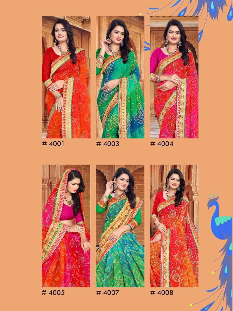 Bandhej Saree