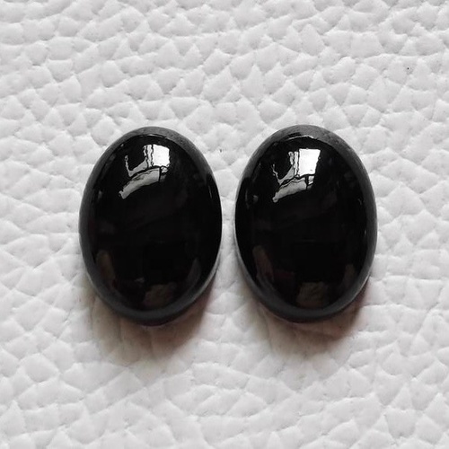 10x12mm Black Onyx Oval Cabochon Loose Gemstones