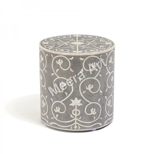 Bone Inlay Side Table