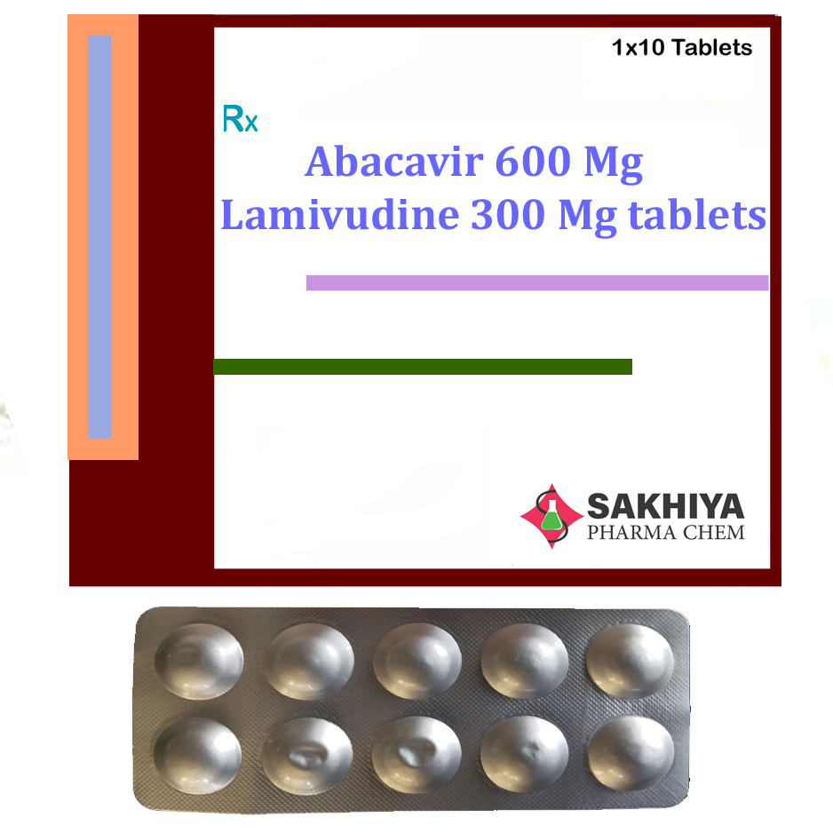 Abacavir 600 Mg + Lamivudine 300 Mg Tablets