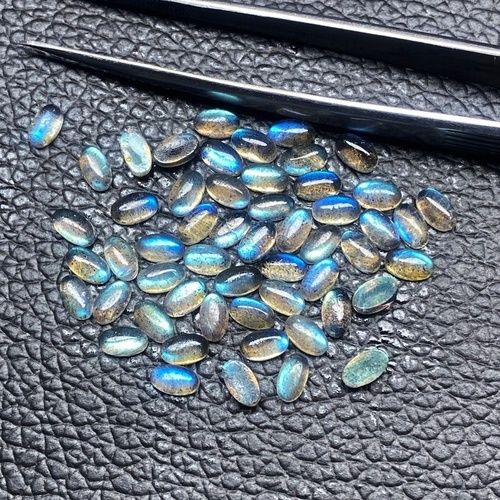 3x5mm Labradorite Oval Cabochon Loose Gemstones