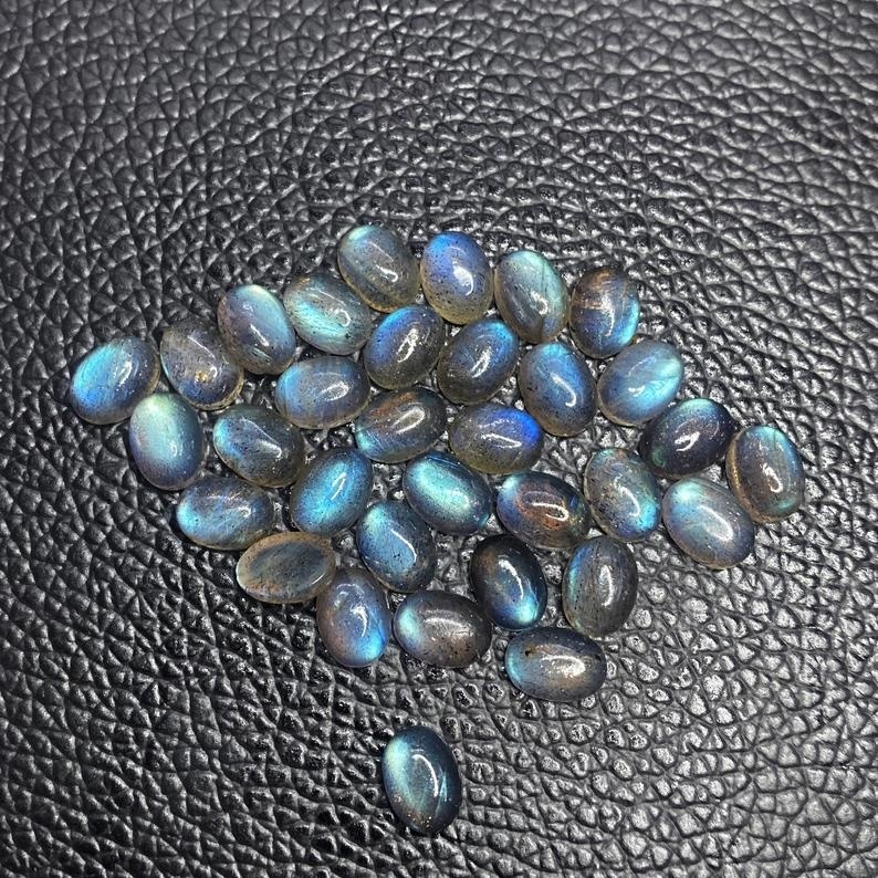 7x9mm Labradorite Oval Cabochon Loose Gemstones