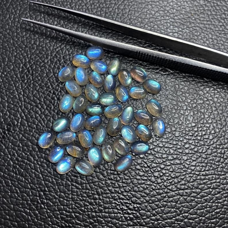 7x9mm Labradorite Oval Cabochon Loose Gemstones