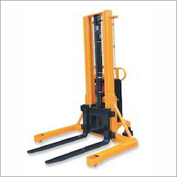 Semi Electric Stacker with Wide Leg