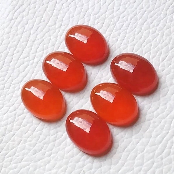 9x11mm Red Onyx Oval Cabochon Loose Gemstones