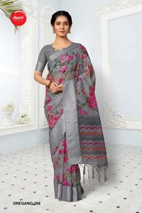 Apple Saree Oregano Vol 2 Organza Silk Printed Saree Catalog