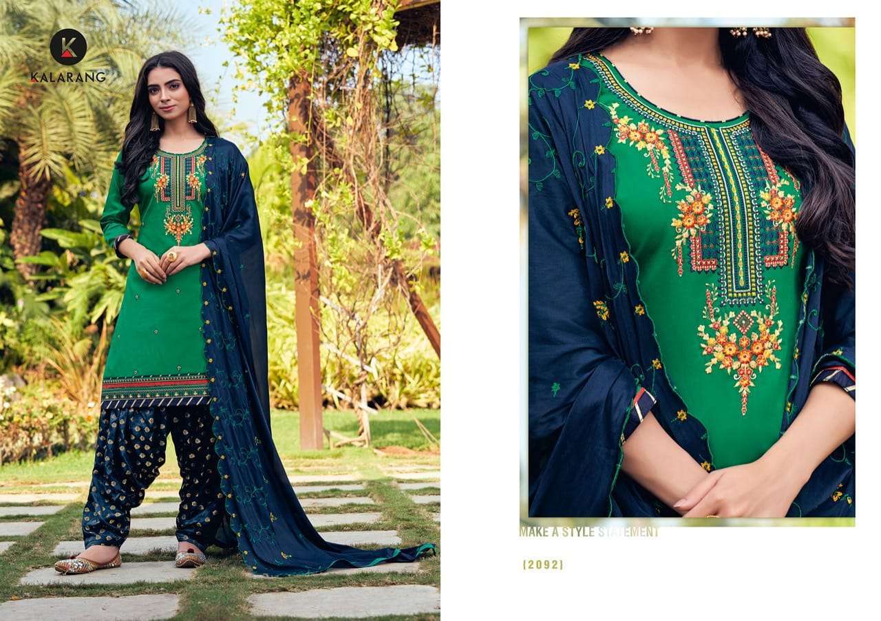 Kalarang Fashion Prakruti Vol 2 Jam Silk Cotton With Work Dress Material Catalog