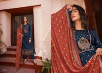 Deepsy Suits Elite Mini Silk Print With Hand Embroidery Designer Suit Catalog