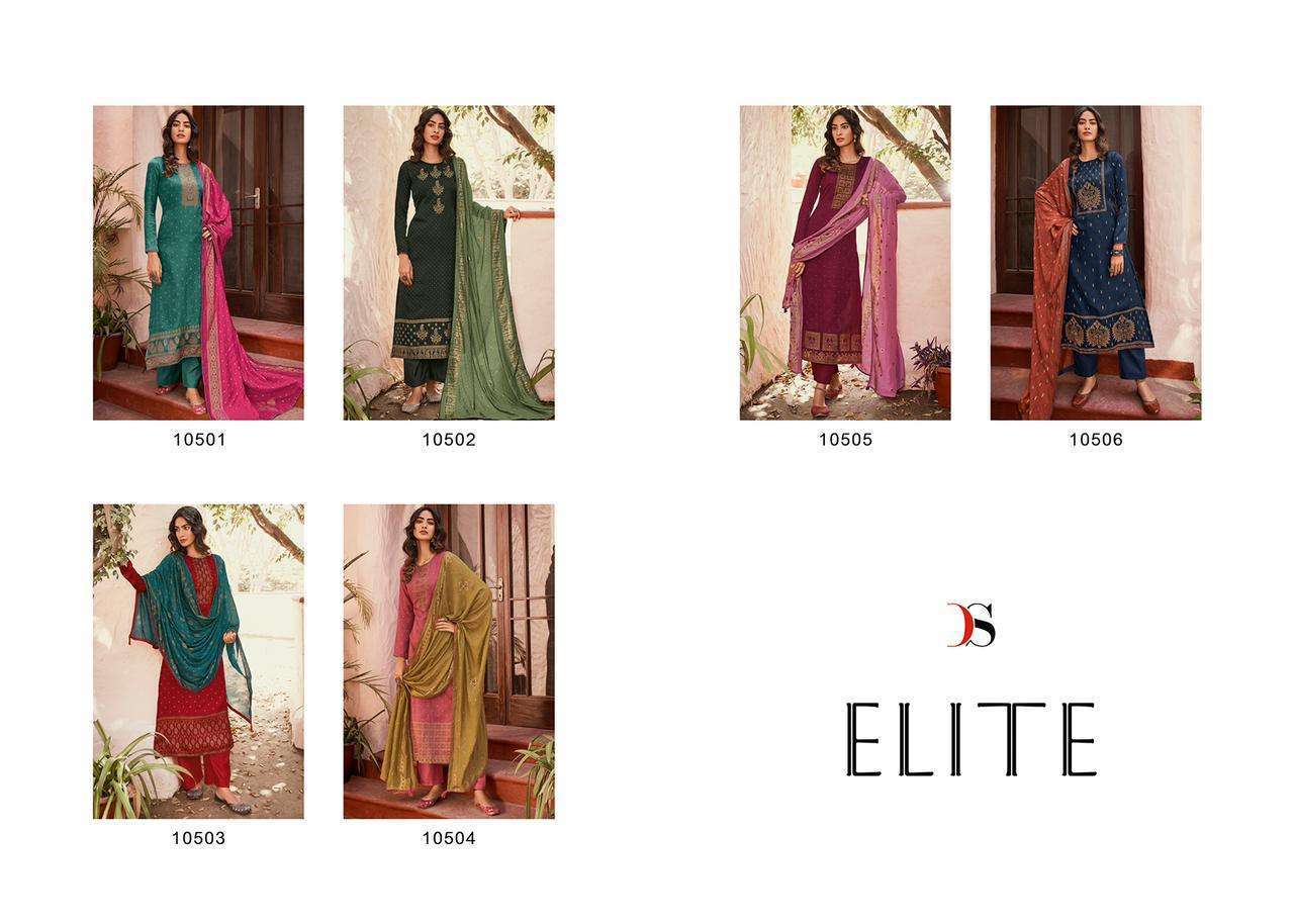Deepsy Suits Elite Mini Silk Print With Hand Embroidery Designer Suit Catalog