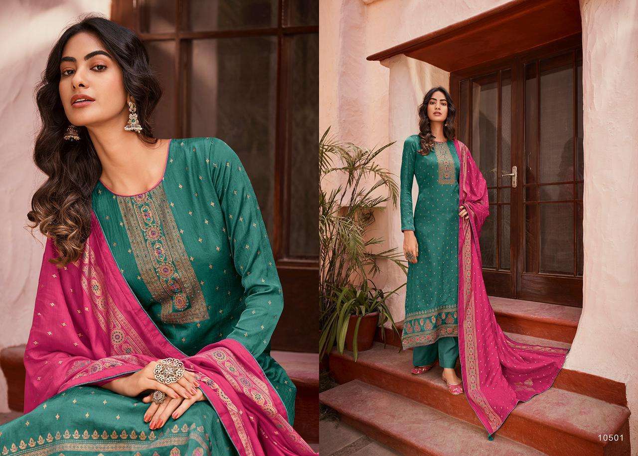 Deepsy Suits Elite Mini Silk Print With Hand Embroidery Designer Suit Catalog