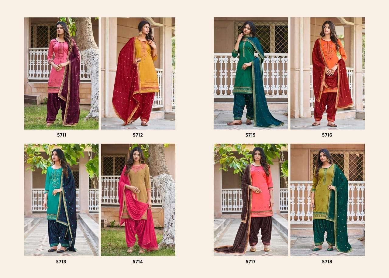 Kessi Patiyala House Vol 83 Cotton Silk With Work Patiyala Dress Material Catalog