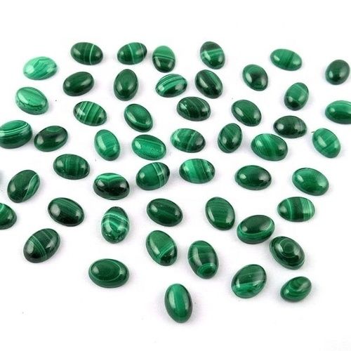 3x4mm Malachite Oval Cabochon Loose Gemstones