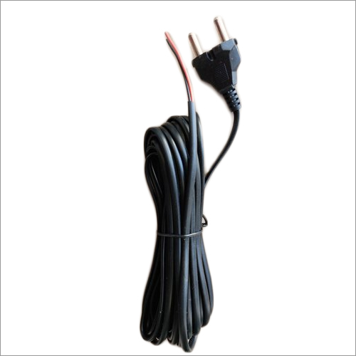 Black 6 Amp 2 Pin 2 Core Round Lead Wire