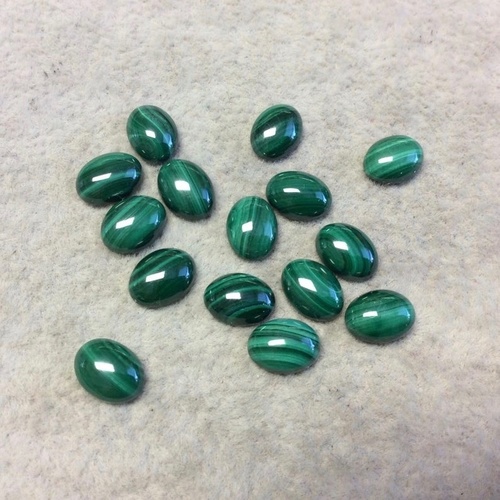 3x5mm Malachite Oval Cabochon Loose Gemstones