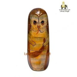 Multicolored Wooden Cat Doll