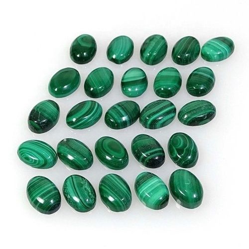 5x7mm Malachite Oval Cabochon Loose Gemstones