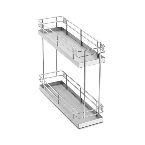 Clear Natural Double Pullout Basket