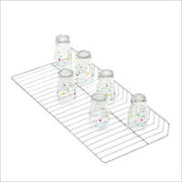 Stainless Steel Glass Tray - Customized Size, 5-6 Millimeter Thickness | Clear Natural Finish, Premium Quality Design