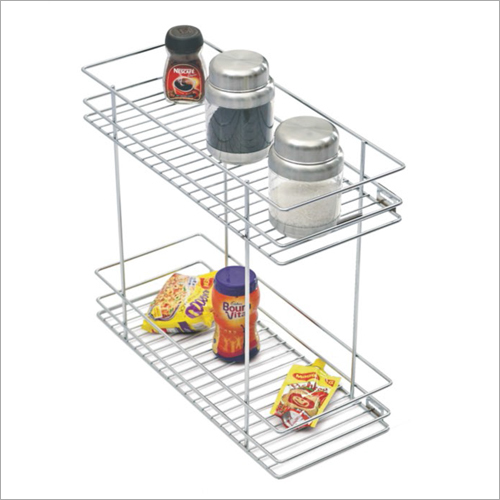 Clear Natural 2 Layer Pull Out Basket