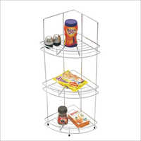 Clear Natural Tripal Corner Basket