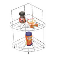 Clear Natural Double Corner Basket