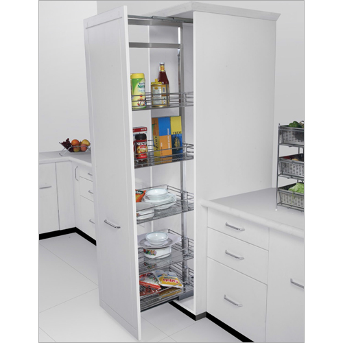 Clear Natural Stainless Steel Tall Unit