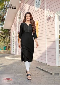 Mittoo Palak Vol 25 Heavy Rayon Long Kurti Catalog