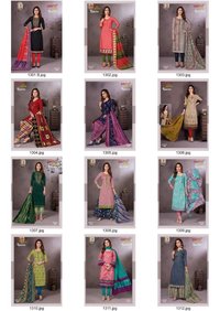 Aarvi Fashion Cotton Queen Vol 3 Cambric Cotton Printed Dress Material Catalog