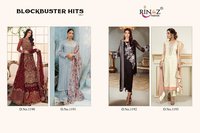 Rinaz Fashion Block Buster Hits Vol 9 Fox Georgette With Embroidery Pakistani Suit Catalog