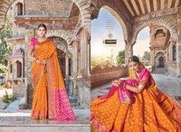 Sangam Prints Libaas Silk Party Wear Printed Saree Catalog