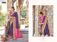 Sangam Prints Libaas Silk Party Wear Printed Saree Catalog