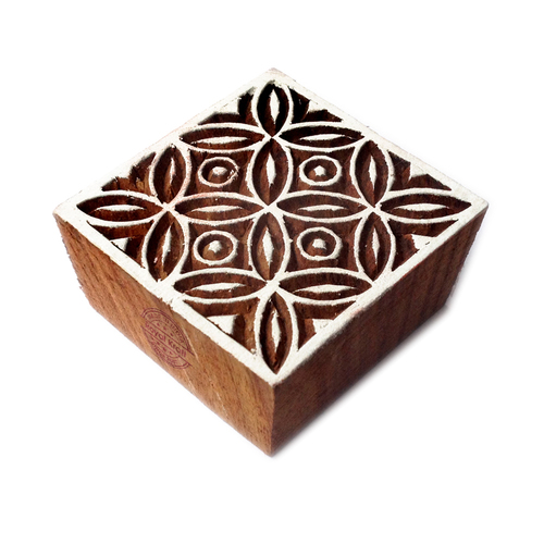 Square Wooden Block Printing Stamps