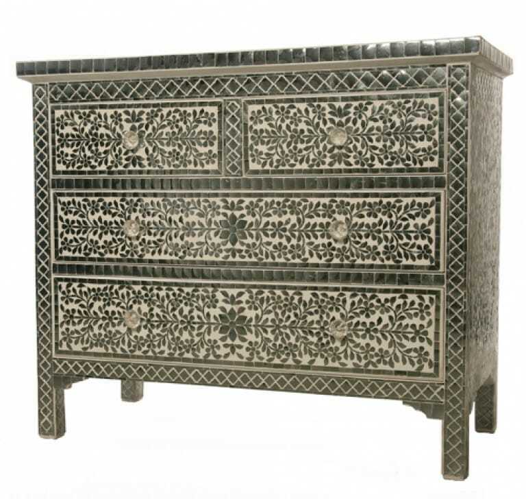 Bone Inlay Chest of Drawer