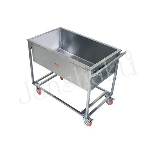 Steel Waste Bucket Trolley