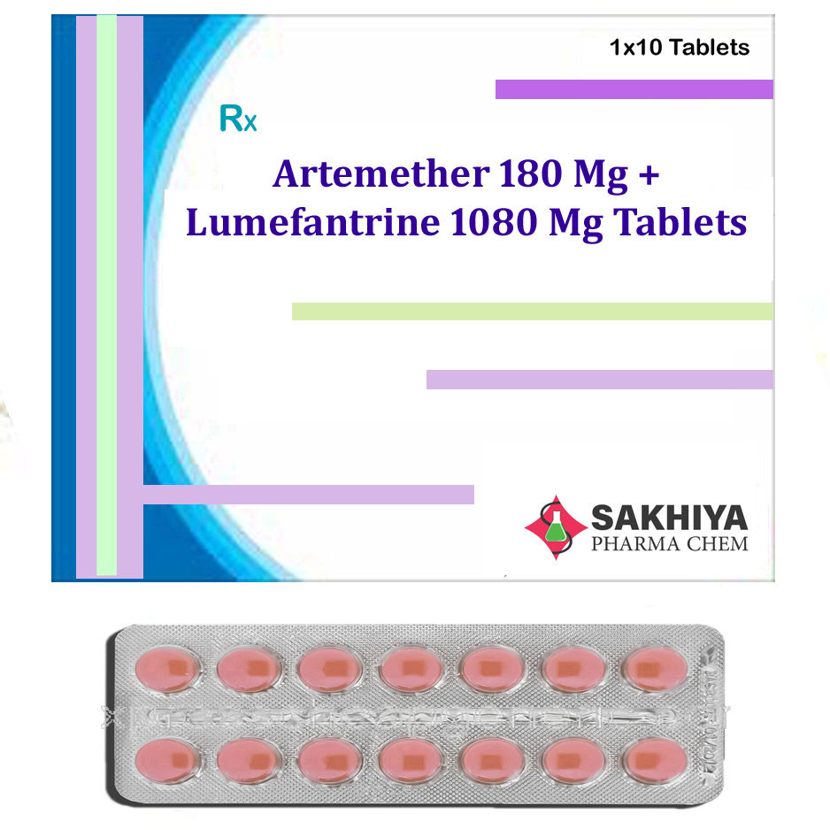 Artemether 180mg + Lumefantrine 1080mg Tablets