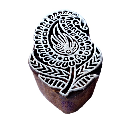 Paisley Wooden Block Printing Stamps