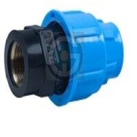 Blue And Black Mdpe Fta Brass Threaded