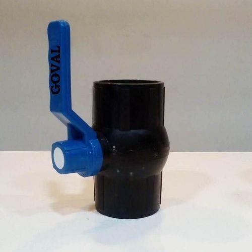 PP Solid Ball Valve Black Long Handle