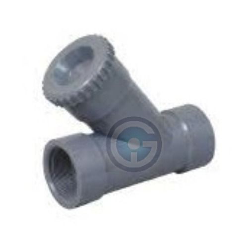 Pp Y Type Strainer Screwed End - Color: Grey