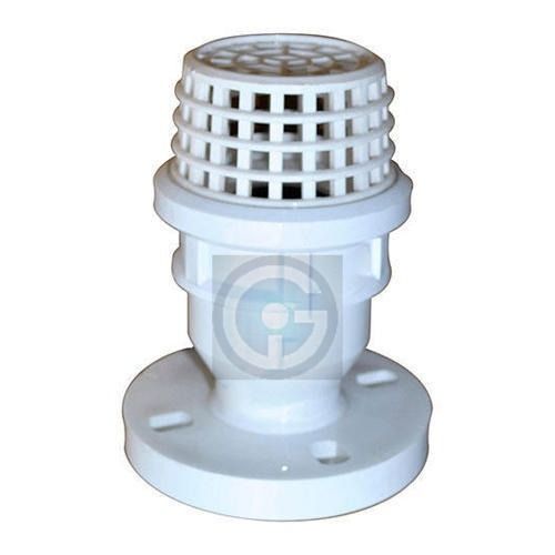 White Pp Foot Valve Flanged