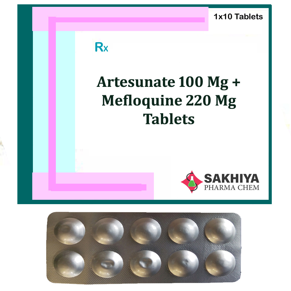Artesunate 100mg + Mefloquine 220mg Tablets