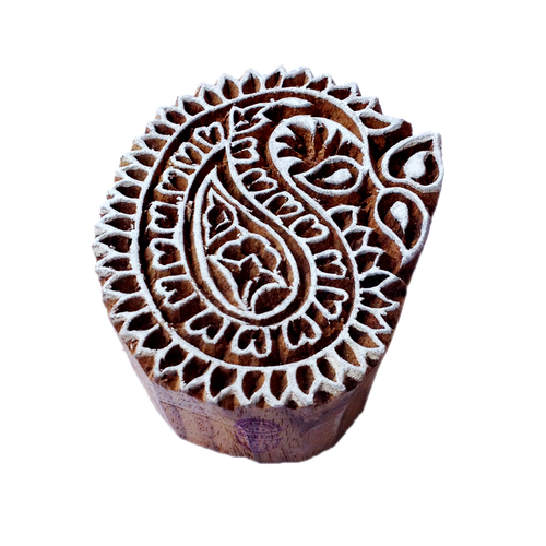 Paisley Wooden Block Printing Stamps