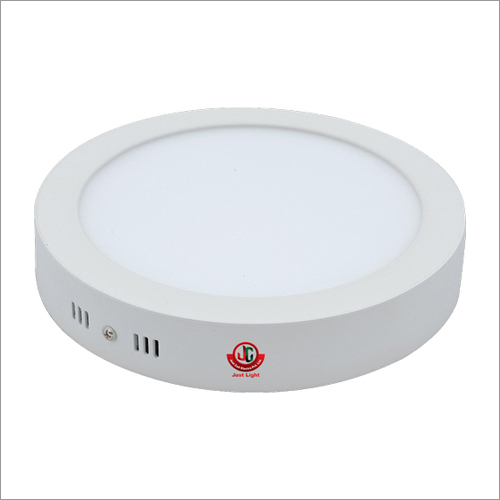 12W LED Surface Round Panel Light - Metal Body Warm White 6500K IP66 Rated | Indoor Application 220-240V Input Electric Power Factor